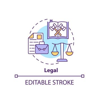Legal concept icon