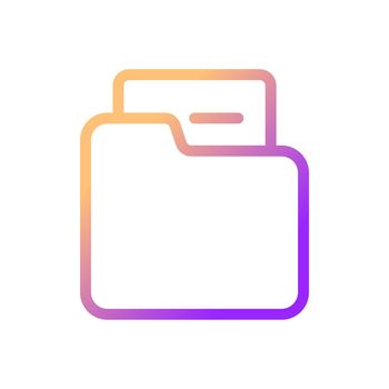 Folder pixel perfect gradient linear ui icon