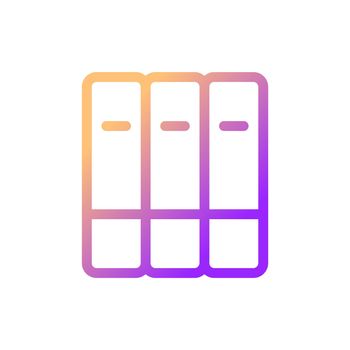 Organize bookshelf pixel perfect gradient linear ui icon