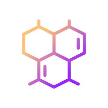 Chemical connections pixel perfect gradient linear ui icon