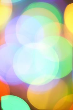Colourful lights bokeh background