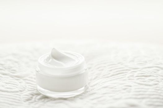Luxury face cream jar, moisturizing cosmetics