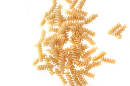 Spiral twist dried Italian pasta