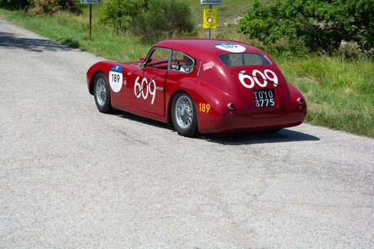 ERMINI 1100 BERLINETTA MOTTO 1950 on an old racing car in rally Mille Miglia 2022 the famous italian historical race (1927-1957