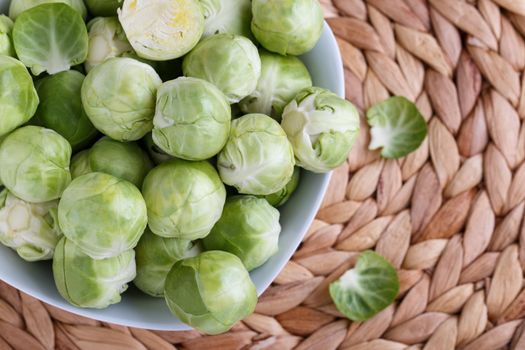 Brussel sprout raw healthy vegetable