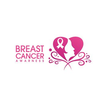 pink ribbon breast cancer icon