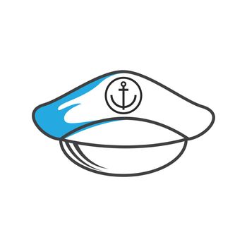 Illustration of marine hat icon