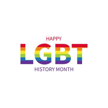 LGBT history month. Gay, bisexual and trans