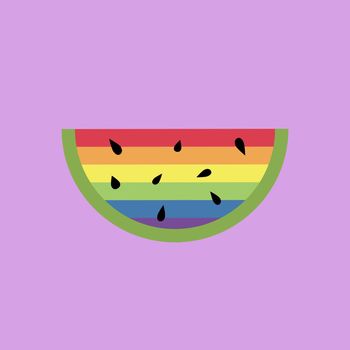 Collection of LGBTQ community symbols clipart isolated.