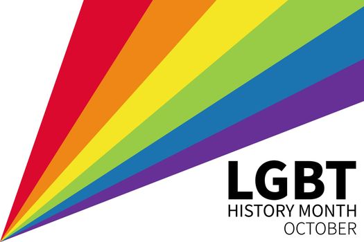 LGBT history month. Gay, bisexual and trans