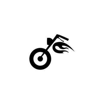 Motorcycle icon logo design