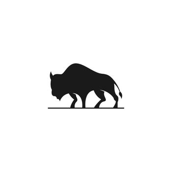 Bison icon logo design