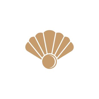 Beautiful shell icon logo design