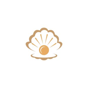 Beautiful shell icon logo design