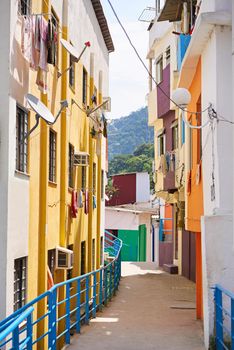 The colorful parts of Rio. a colorful neighbourhood in Rio de Janeiro, Brazil.