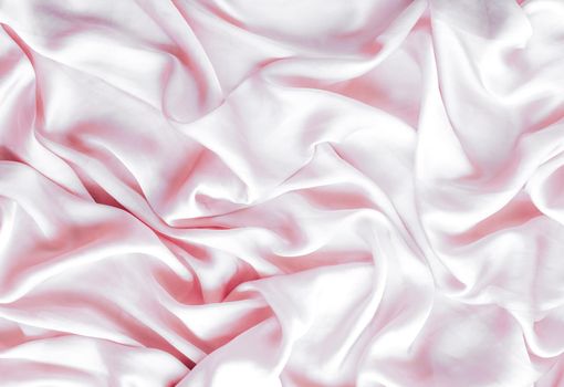 Pink soft silk texture, flatlay background