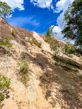 Nurn Sai Muang Kae Sand and rock formation in Nakhon si Thammarat, Thailand