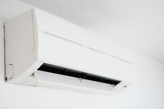 detail shot of flat air conditioner