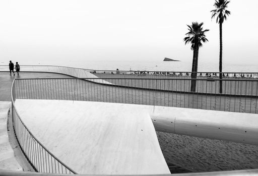 Poniente Beach with its beautiful promenade and viewpoint