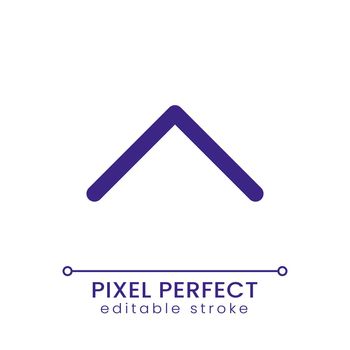 Scroll up pixel perfect RGB color ui icon