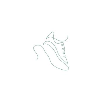 Shoes line art design