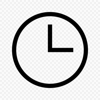 Watch sign. Hour Icon. Vector.