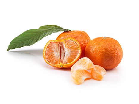 Nothing as tasty as a tangerine. Studio shot of tangerines against a white background.