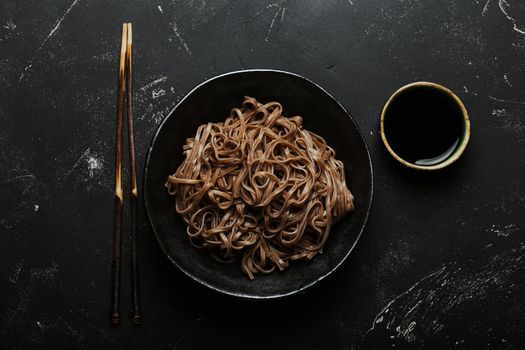 Asian soba plain noodles