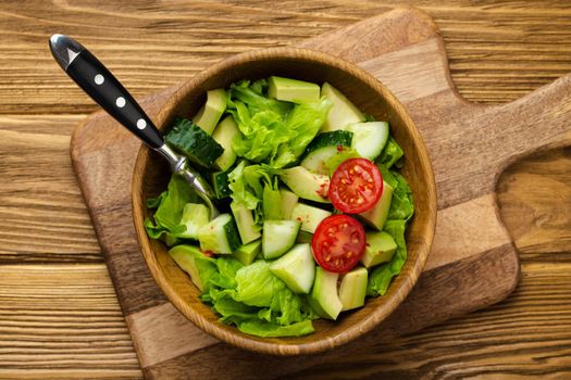 Healthy avocado salad