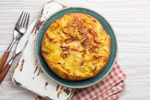 Spanish tortilla omelette with potatoes