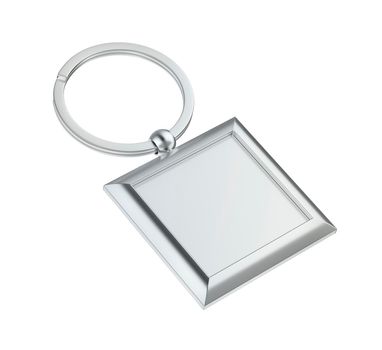 Blank silver keychain