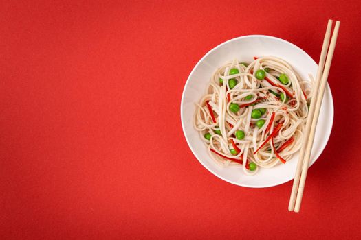 Asian vegetarian noodles