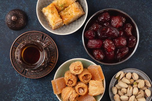 Arab tea and sweets
