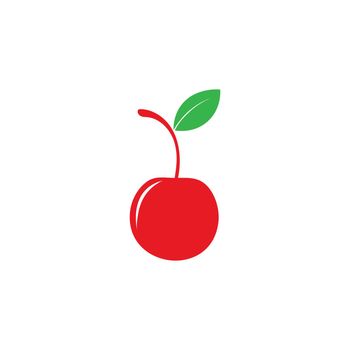 Cherry fruit icon template