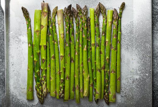 Fresh green organic asparagus