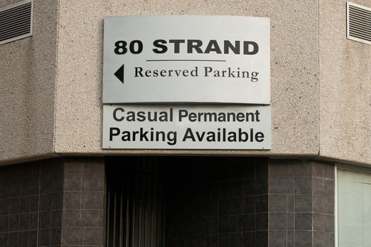 Casual permanency is how I like my parking. a humorous sign.