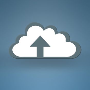 Your upload is complete. Conceptual image representing modern cloud computing.