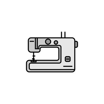 sewing machine line icon on white background. Signs and symbols can be used for web, logo, mobile app, UI, UX