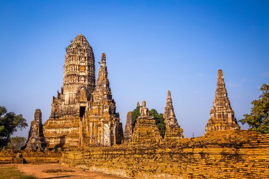 Wat Chaiwatthanaram ruin temple in Ayutthaya, Thailand
