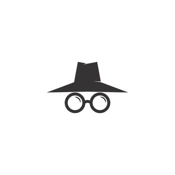 Secret agent icon logo design