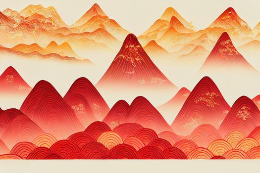 Abstract background in oriental style, Chinese new year banner