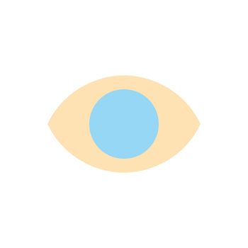 Eye flat color ui icon