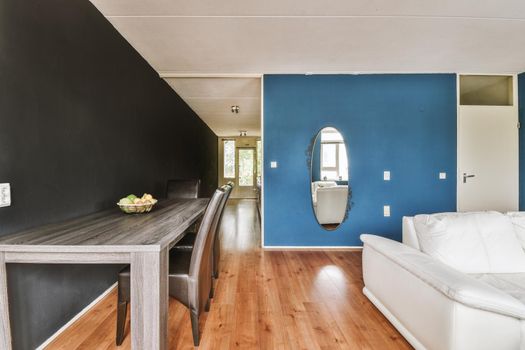 Stylish living room in modern flat