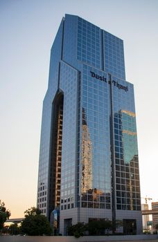 One of the very well known landmarks of Dubai, Dusit Thani hotel.