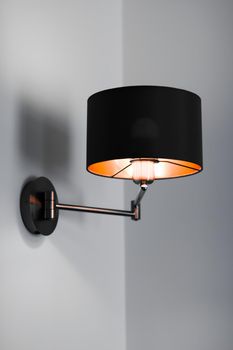 Bronze lamp in a room, elegant modern home decor lighting