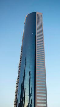View of tower in Dubai International Financial Center.