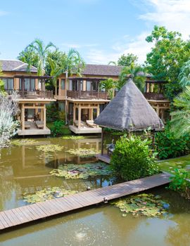 Hua Hin Thailand, tropical pool villa in a tropical garden
