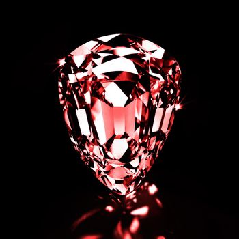 Natures creation, mans perfection. Studio shot of a large sparkling diamond.