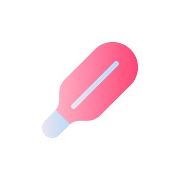Medical thermometer flat gradient two-color ui icon