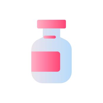 Medication bottle flat gradient two-color ui icon